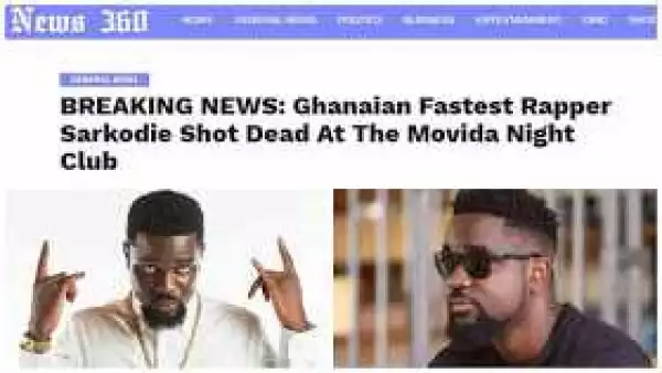 Rough Play? Ghanaian rapper, Sarkodie is not DEAD, see his latest tweet (Snapshots)
